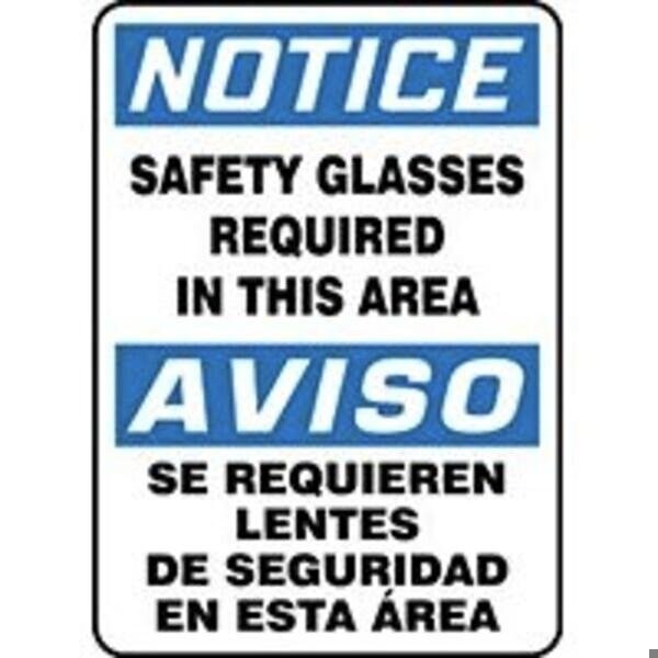 Accuform BILINGUAL OSHA NOTICE Safety Sign SBMPPA801VP SBMPPA801VP - main